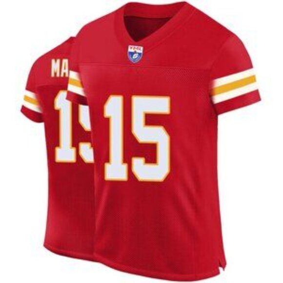 Mens Youths Kids Patrick Mahomes Stitched Vapor Red Jersey - Picture 1 of 3